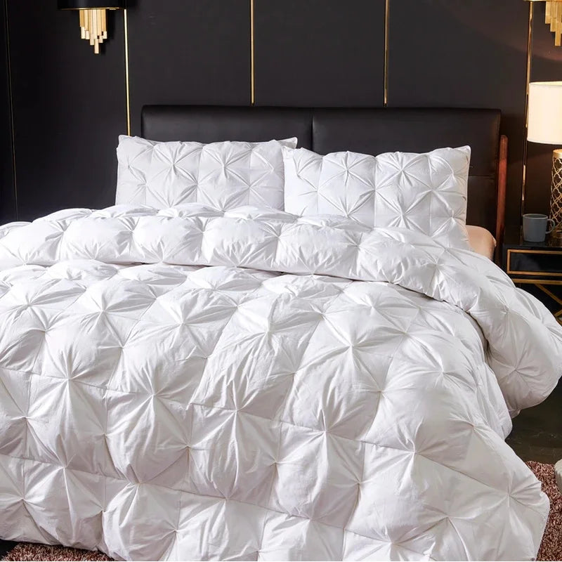 cotton Duck Down Duvet bed velvet Comforter Queen King Feather Quilts winter Keep warm double bed duvet Quilt